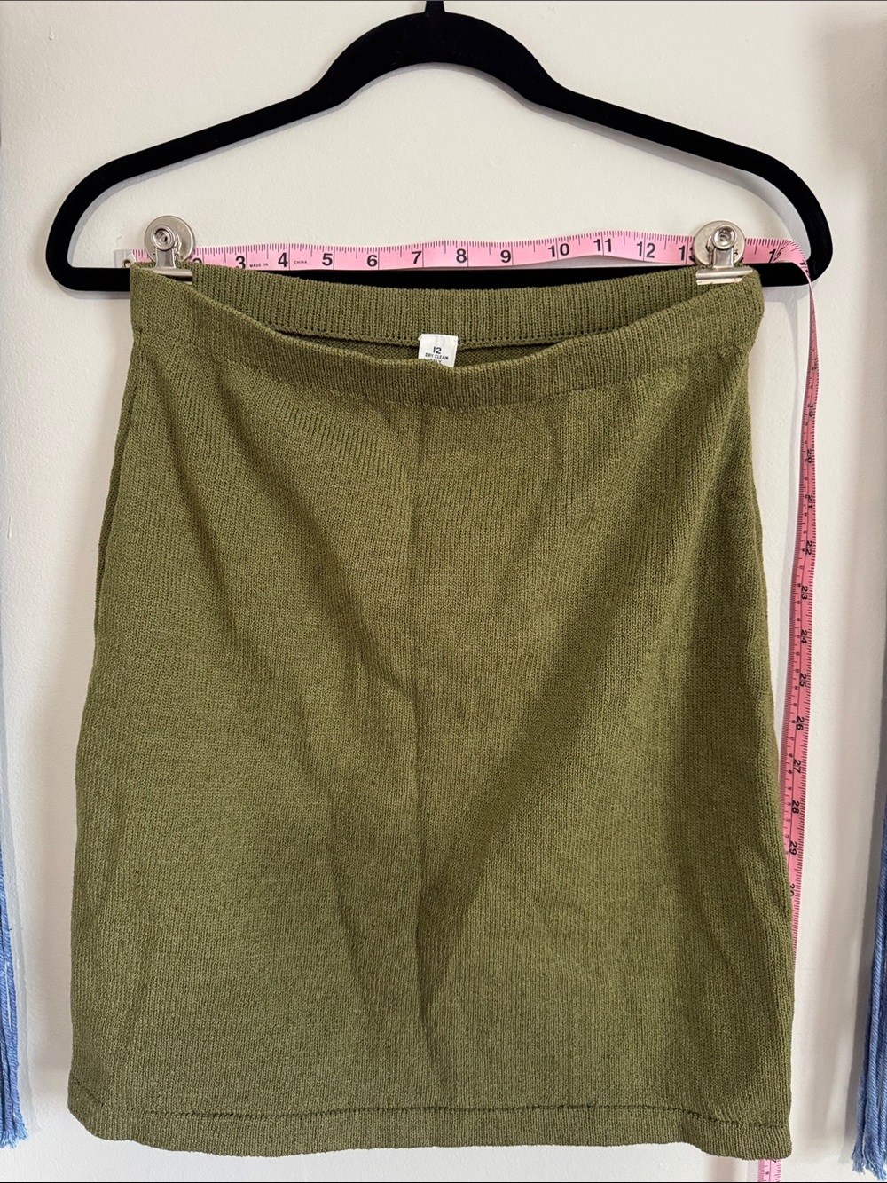 Olive Green Knit Skirt